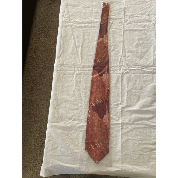 Claude Montana Other - New Vintage Dead Stock 1980’s Claude Montana 100% Silk Tie Italian Cathedral